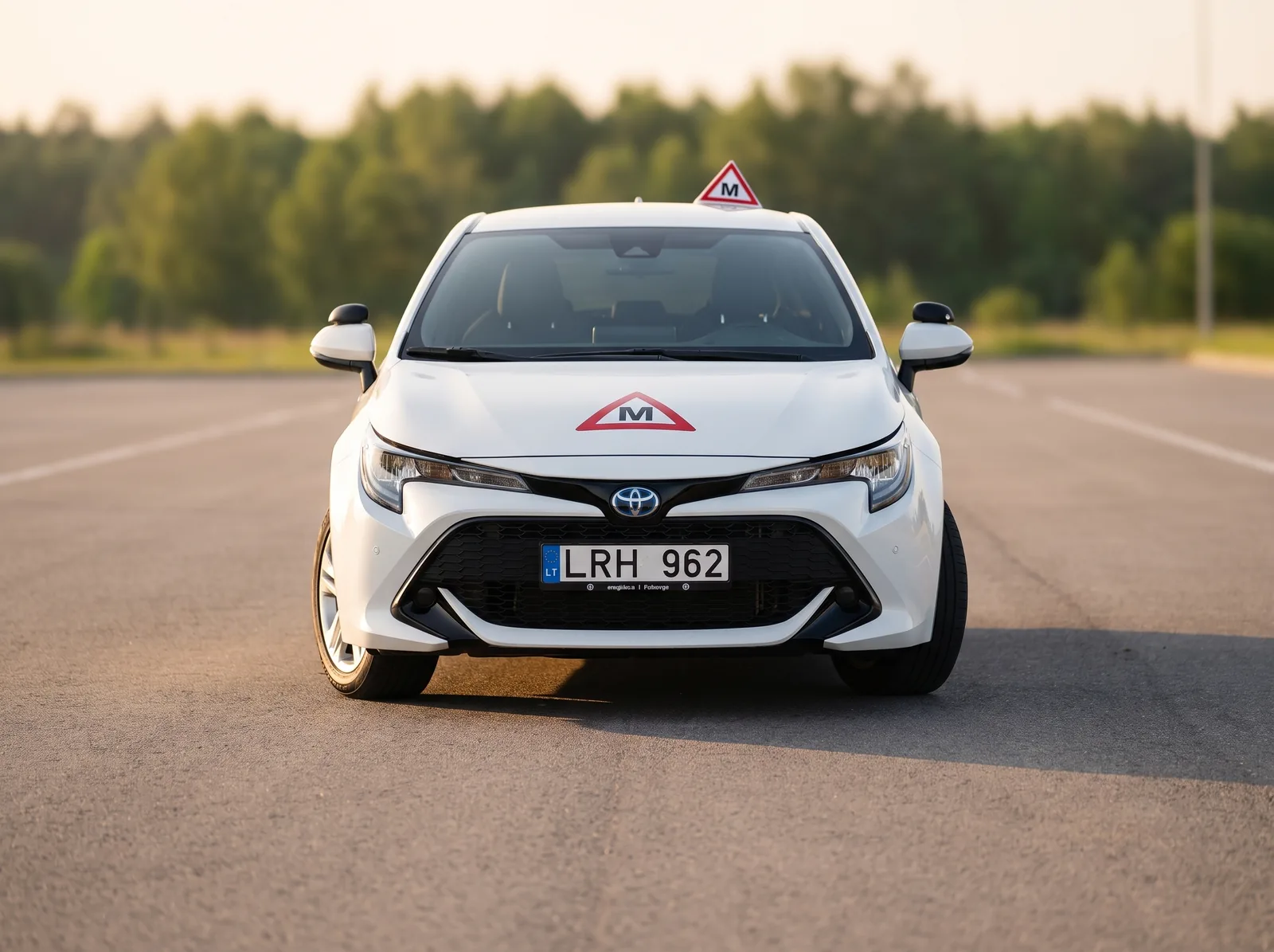 Autosiekis mokomasis automobilis Vilniuje
